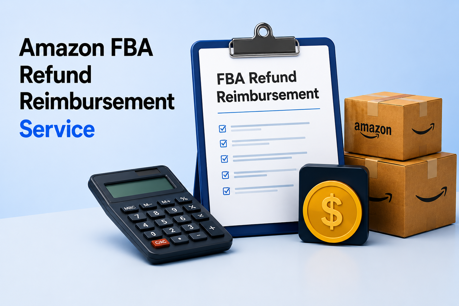Amazon FBA refund reimbursement process with inventory and financial management